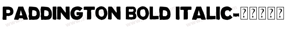 Paddington Bold Italic字体转换